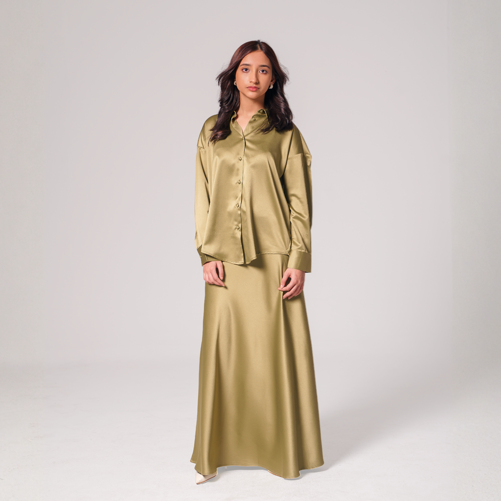 Luxe Satin Skirt Set