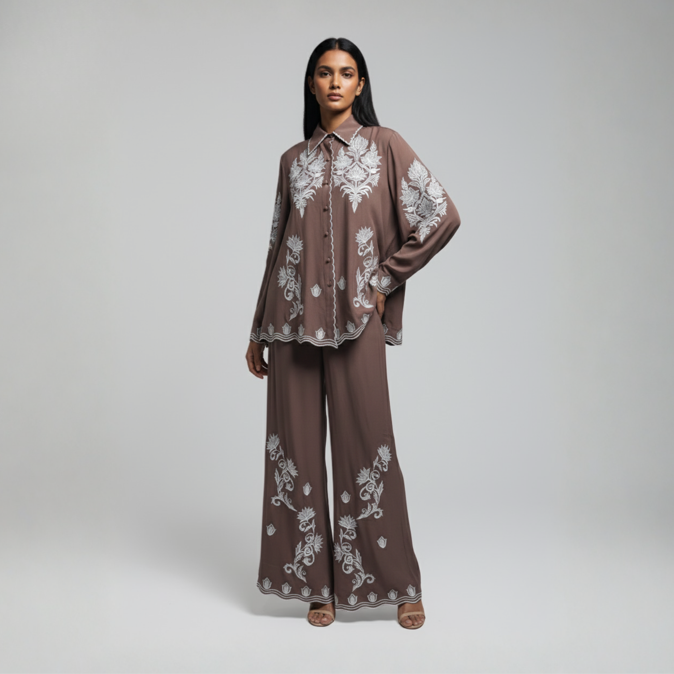 Embroidered Co ord set