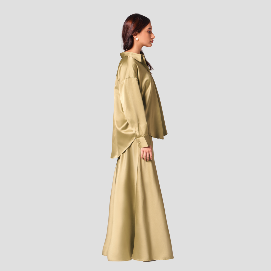 Luxe Satin Skirt Set