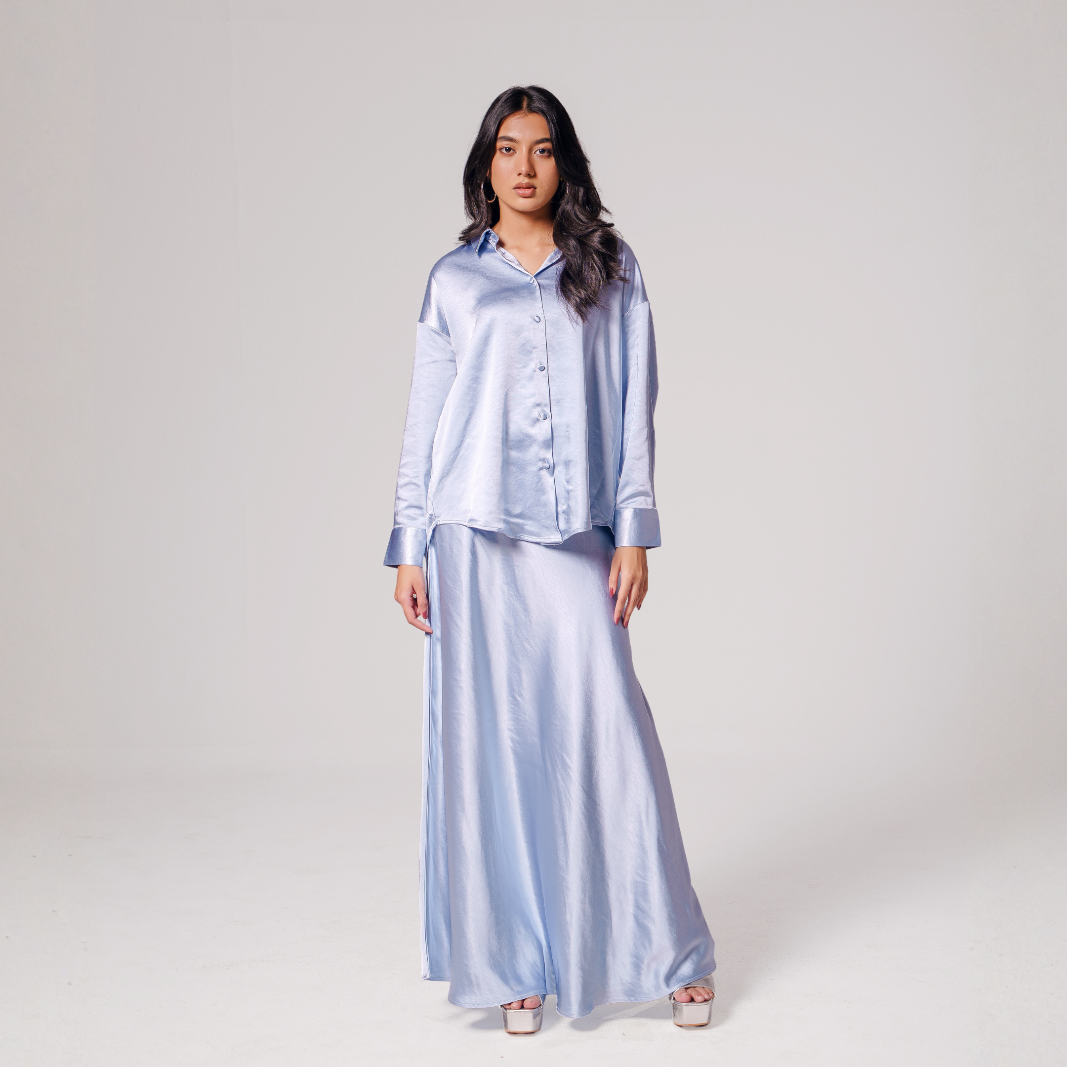 Luxe Satin Skirt Set