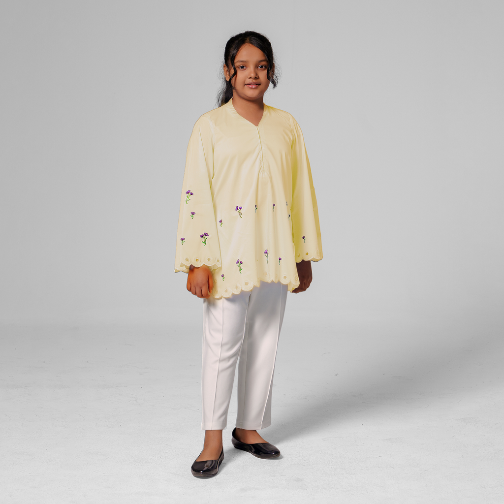 Girl’s Embroidered Single kurti