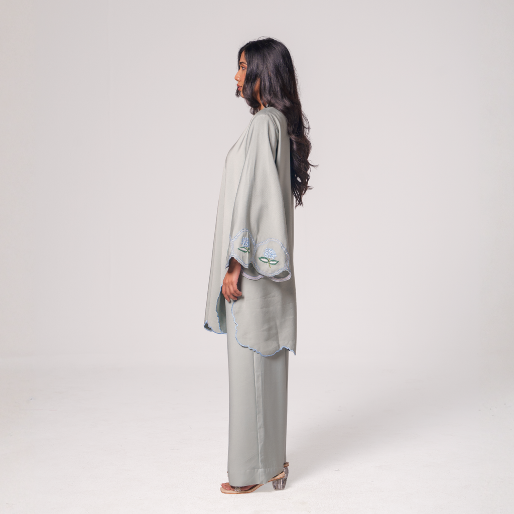 Sleeve Embroidered Co-Ord