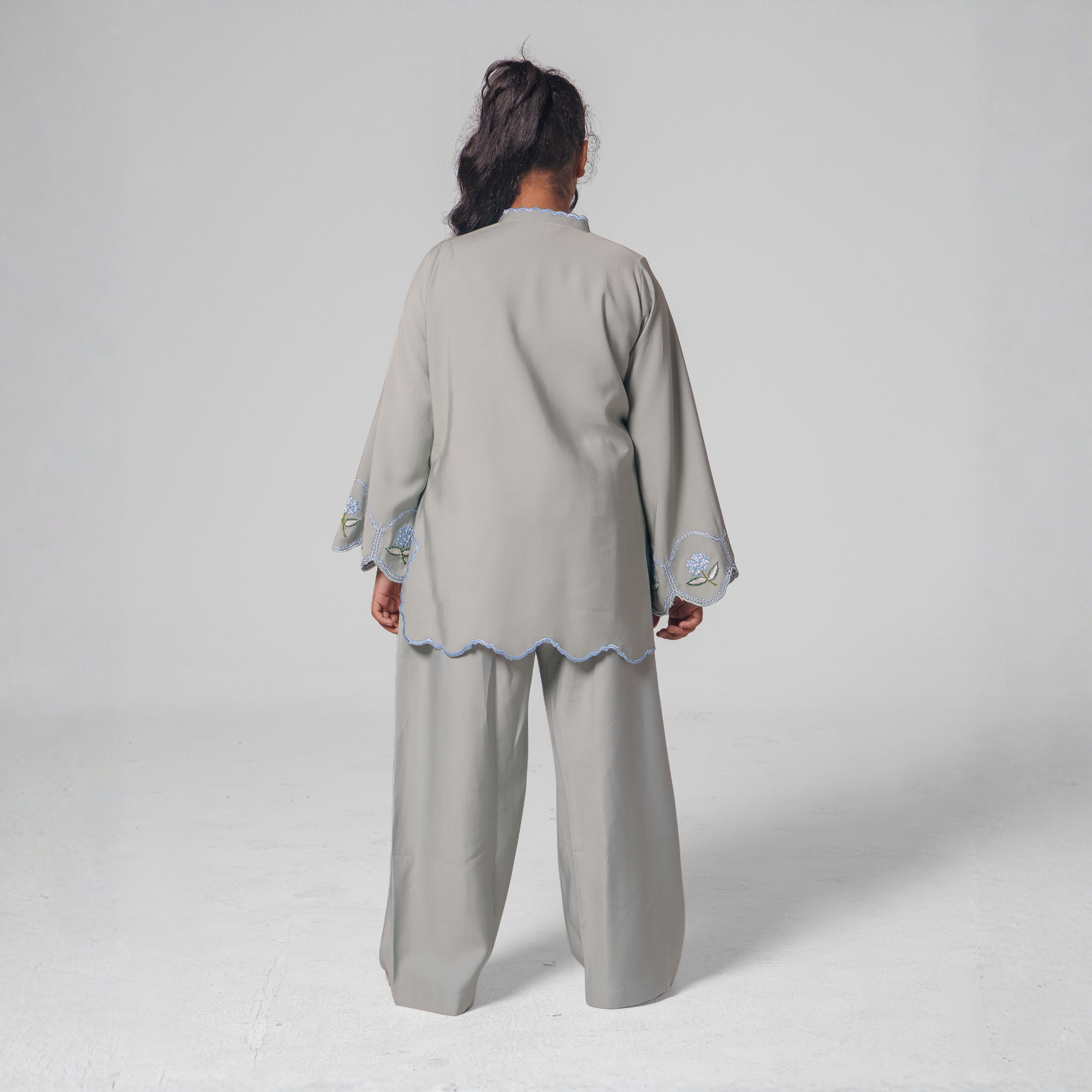 GIRL’S Sleeve Embroidered Co-Ord