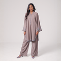 Sleeve Embroidered Co-Ord