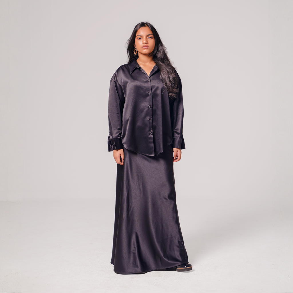 Luxe Satin Skirt Set