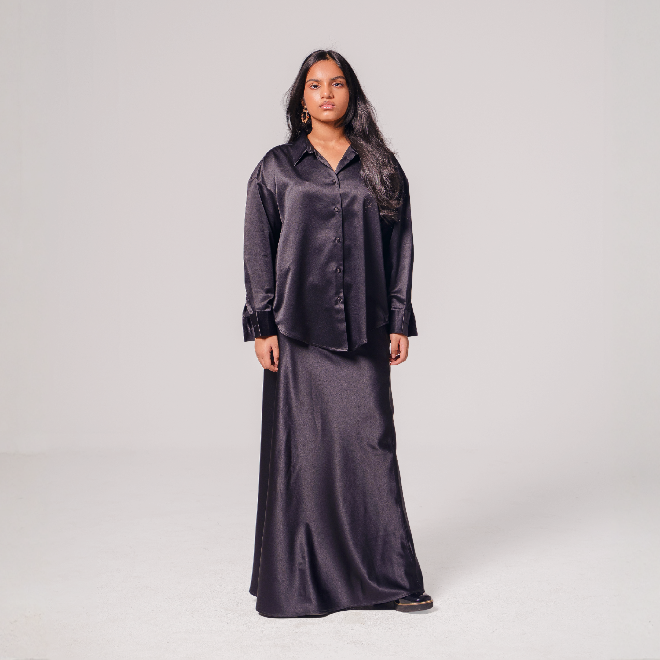 Luxe Satin Skirt Set