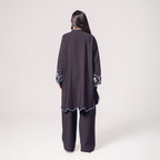 Sleeve Embroidered Co-Ord