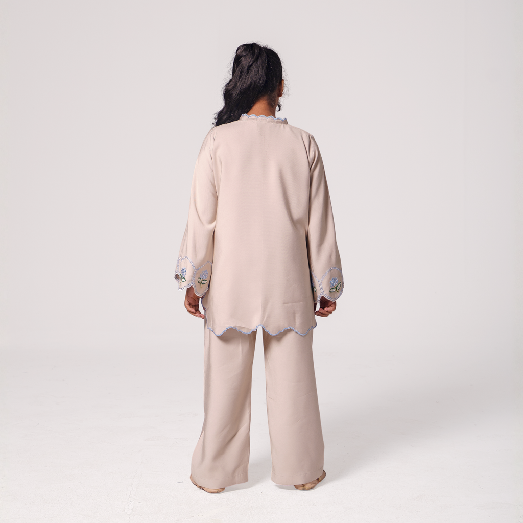 GIRL’S Sleeve Embroidered Co-Ord
