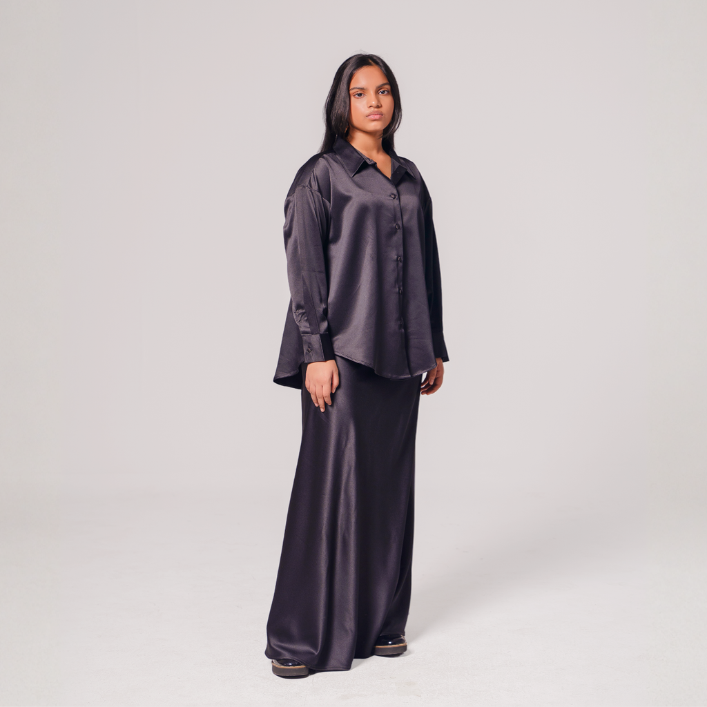 Luxe Satin Skirt Set