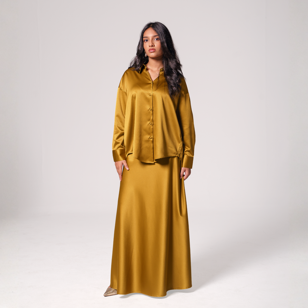 Luxe Satin Skirt Set