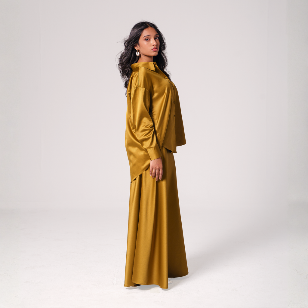 Luxe Satin Skirt Set