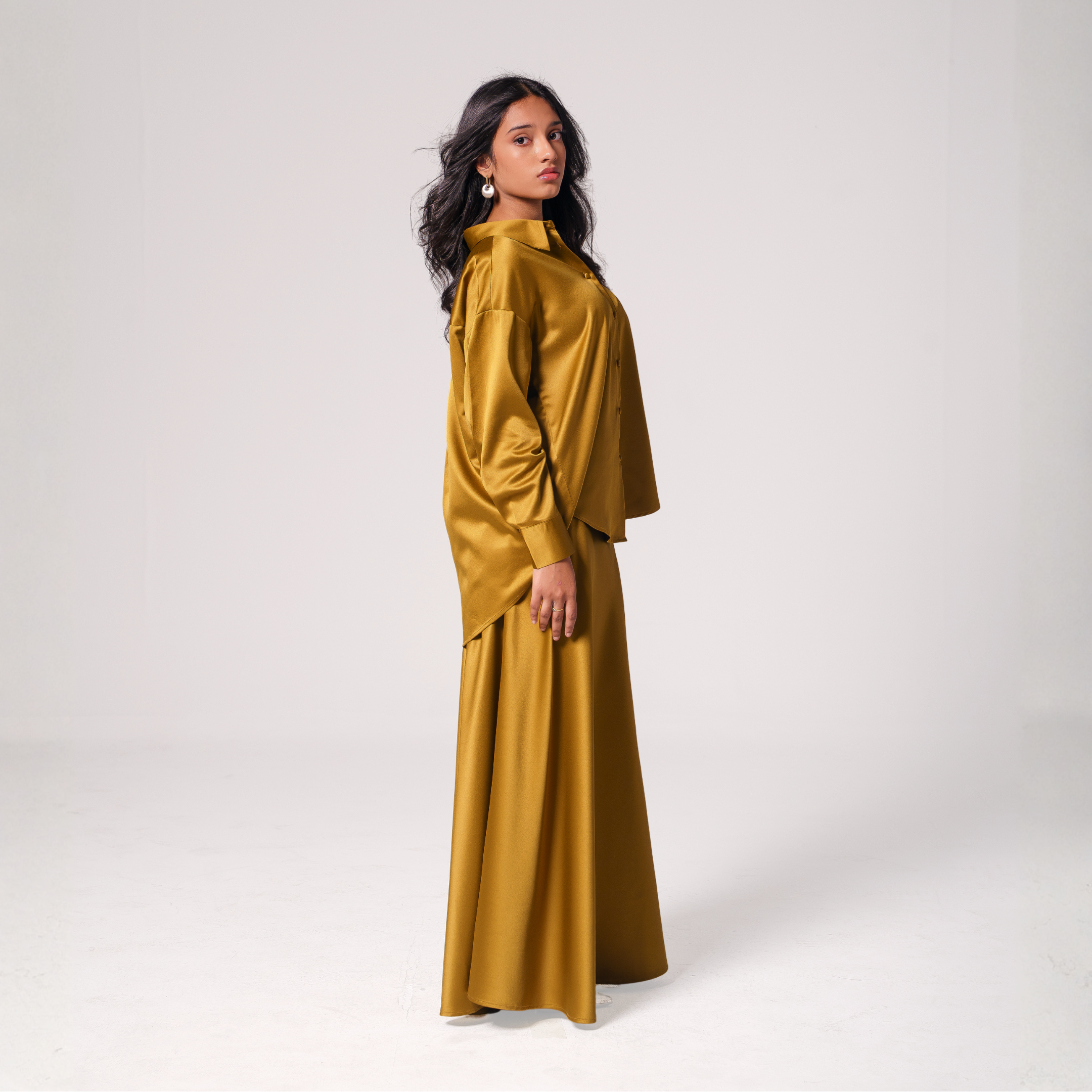 Luxe Satin Skirt Set