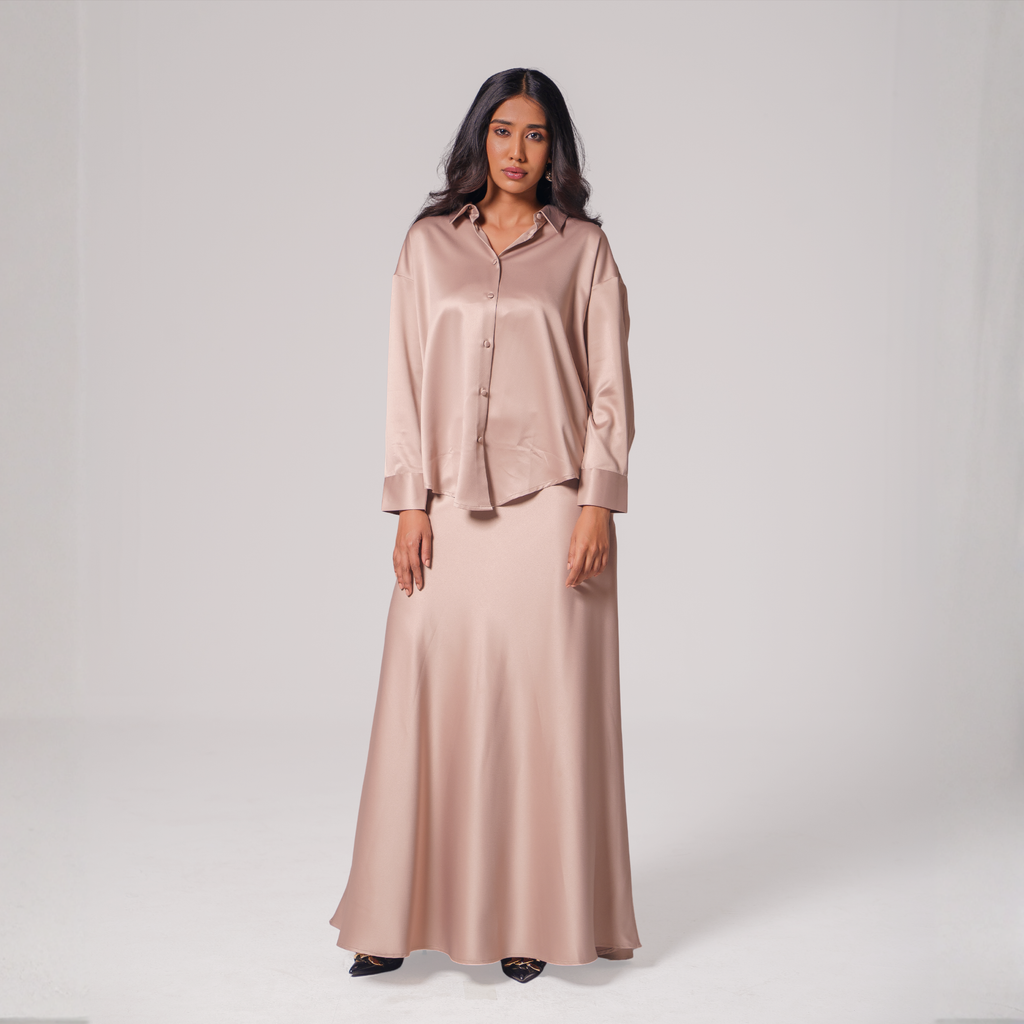 Luxe Satin Skirt Set