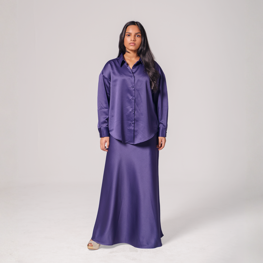 Luxe Satin Skirt Set