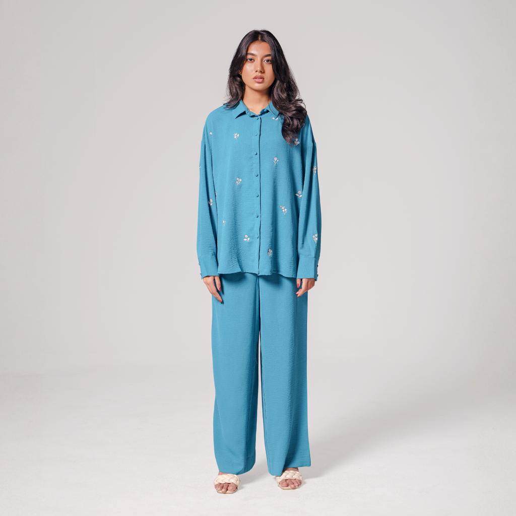 Bloom Embroidery Co-Ord Set