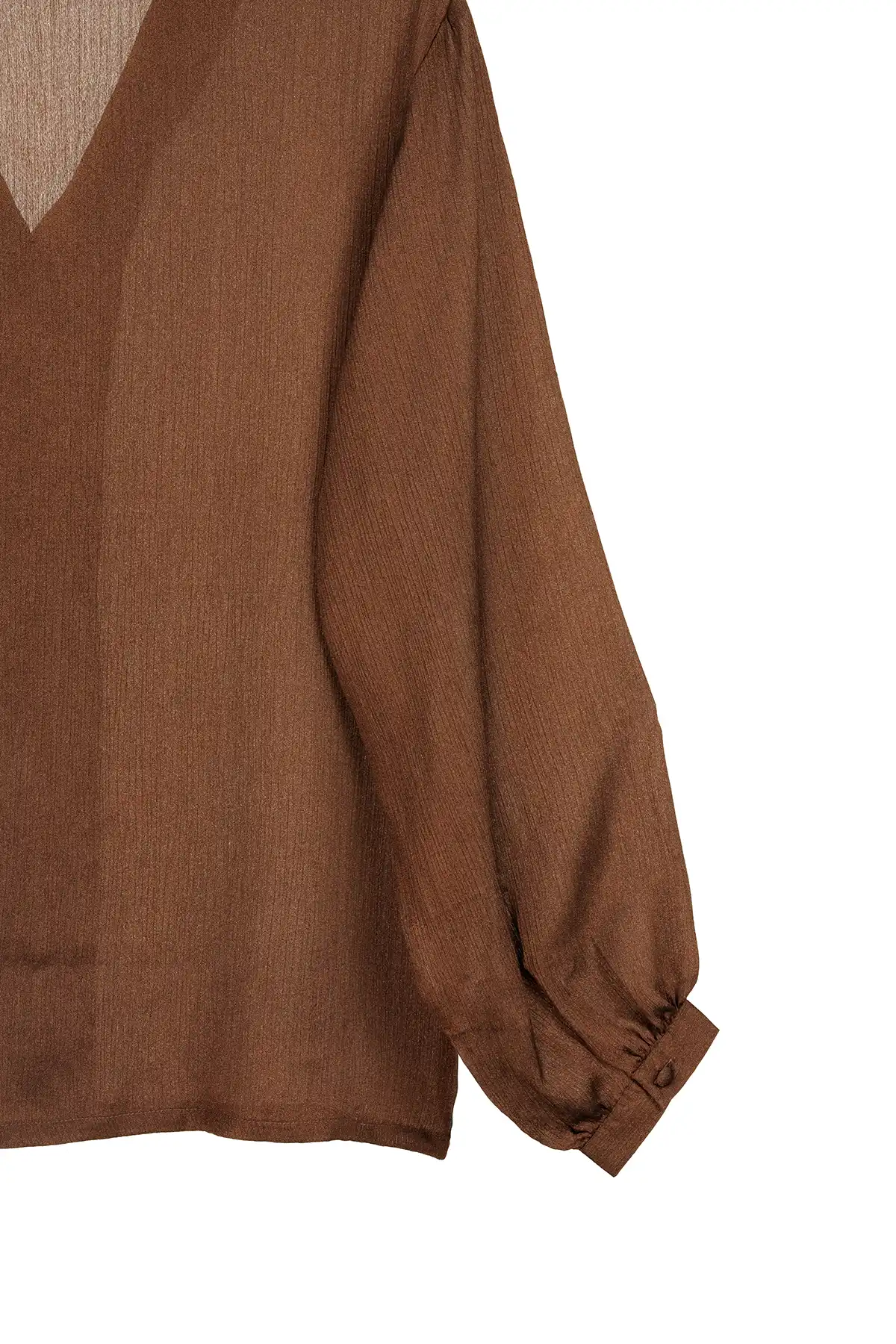 Shawl Collar Co-Ord Set - Brown