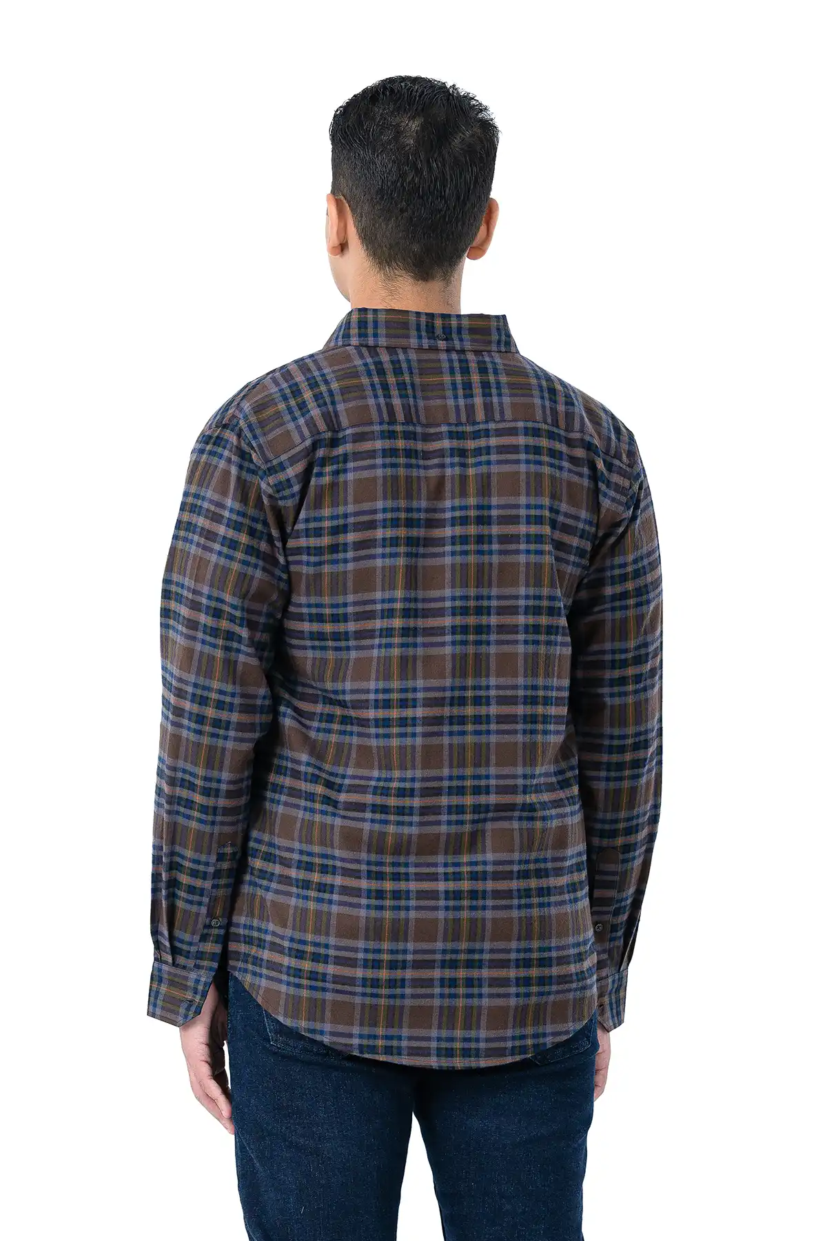 Checked Flannel Shirt - Multi-Colored Check