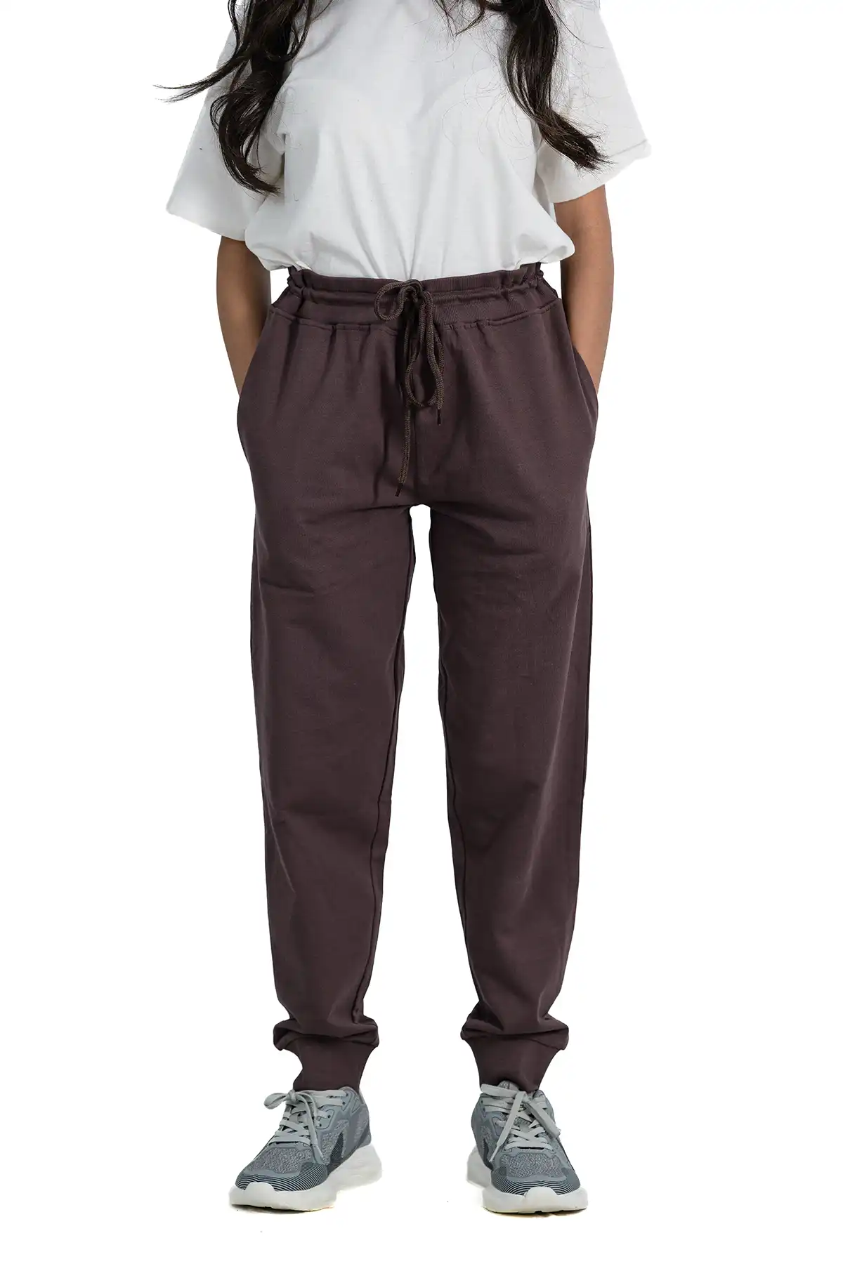 Regular Fit Unisex Joggers - Coco Brown