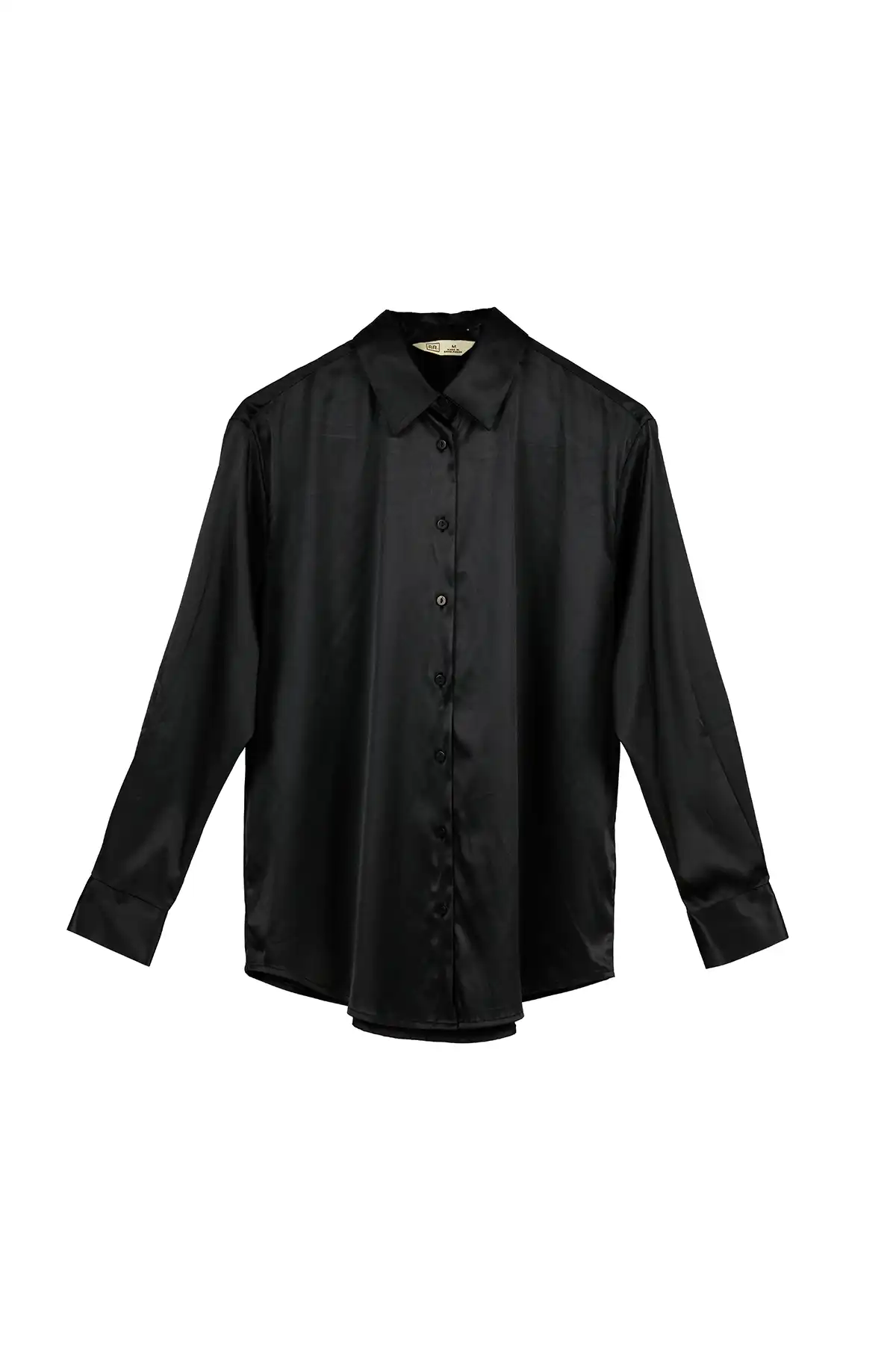 Satin Shirt - BLACK
