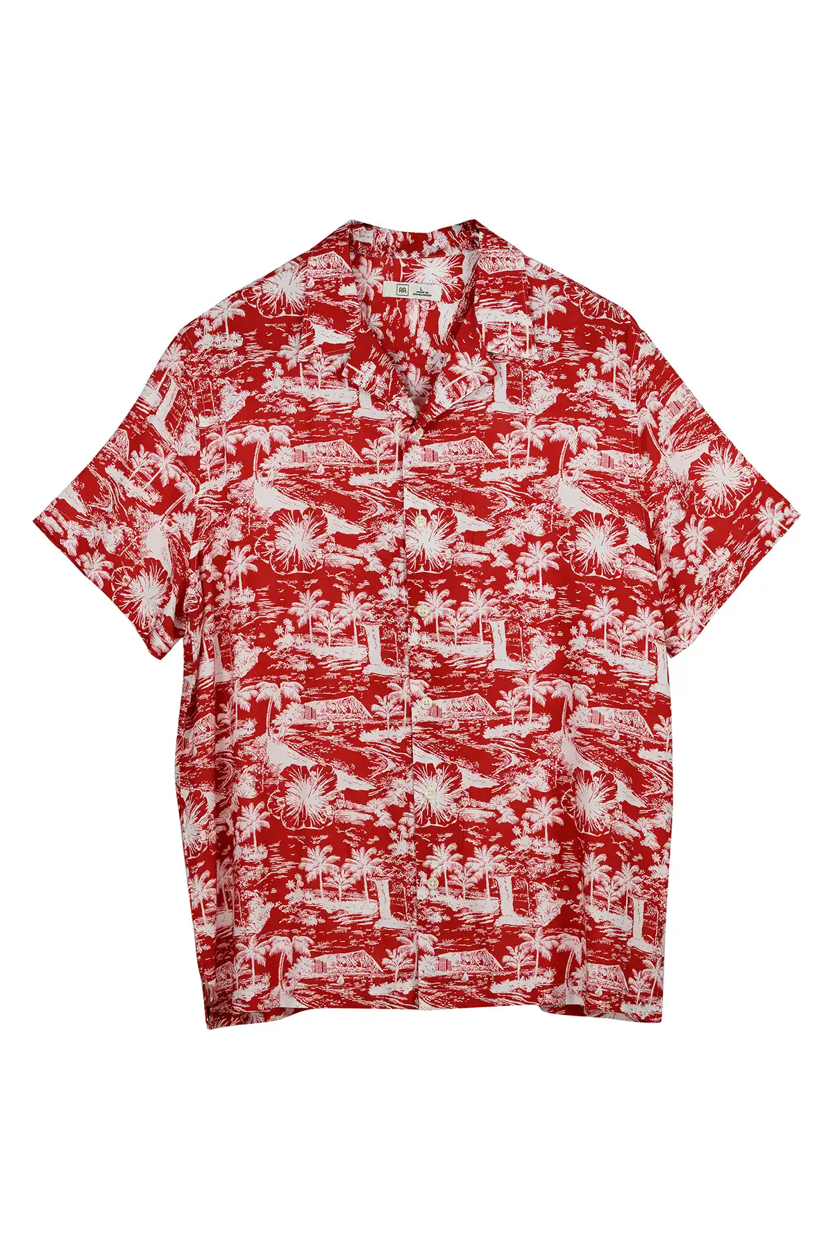 Half Sleeve Shirt - Red & White (AOP)