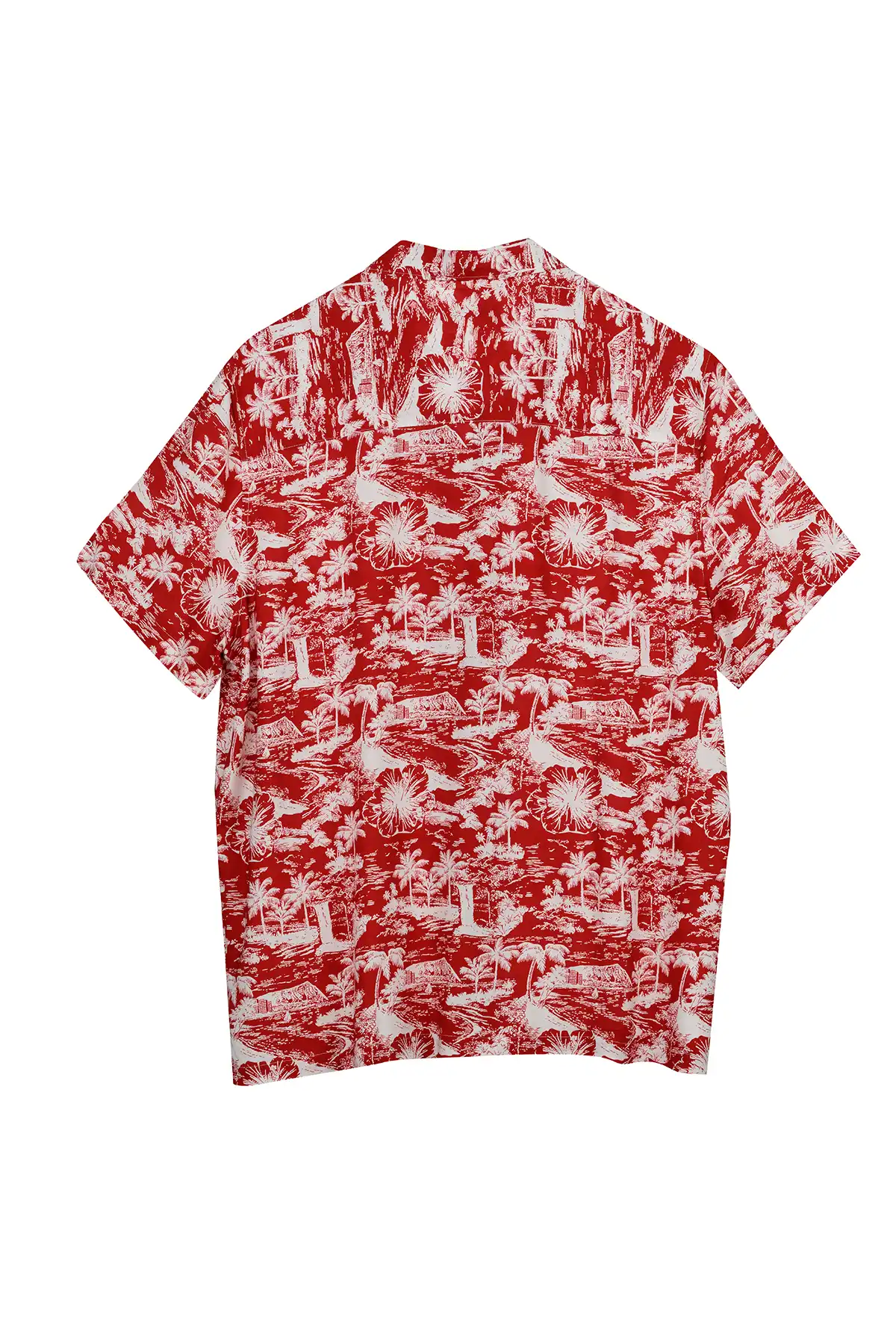 Half Sleeve Shirt - Red & White (AOP)