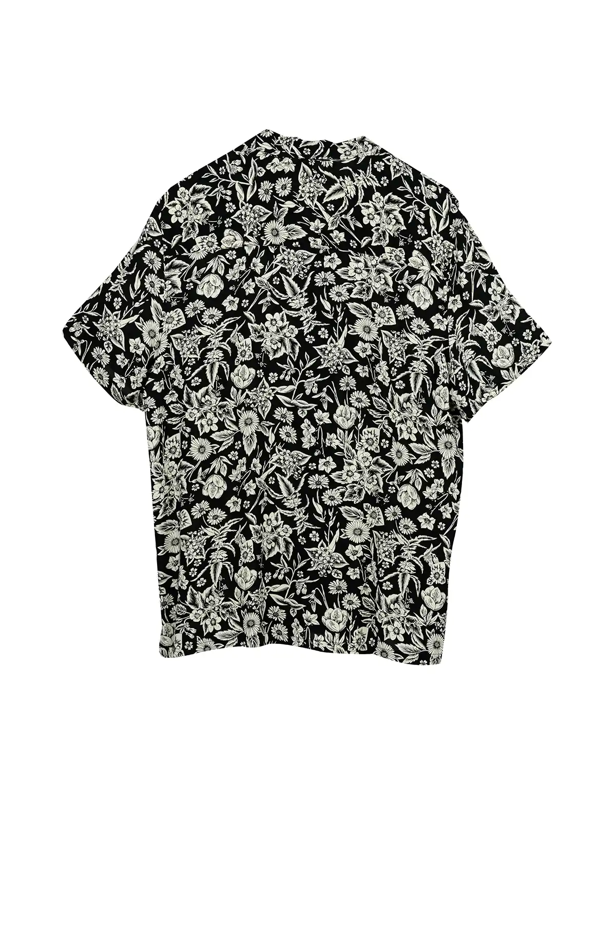 Half Sleeve Shirt - Black & Cream(AOP)