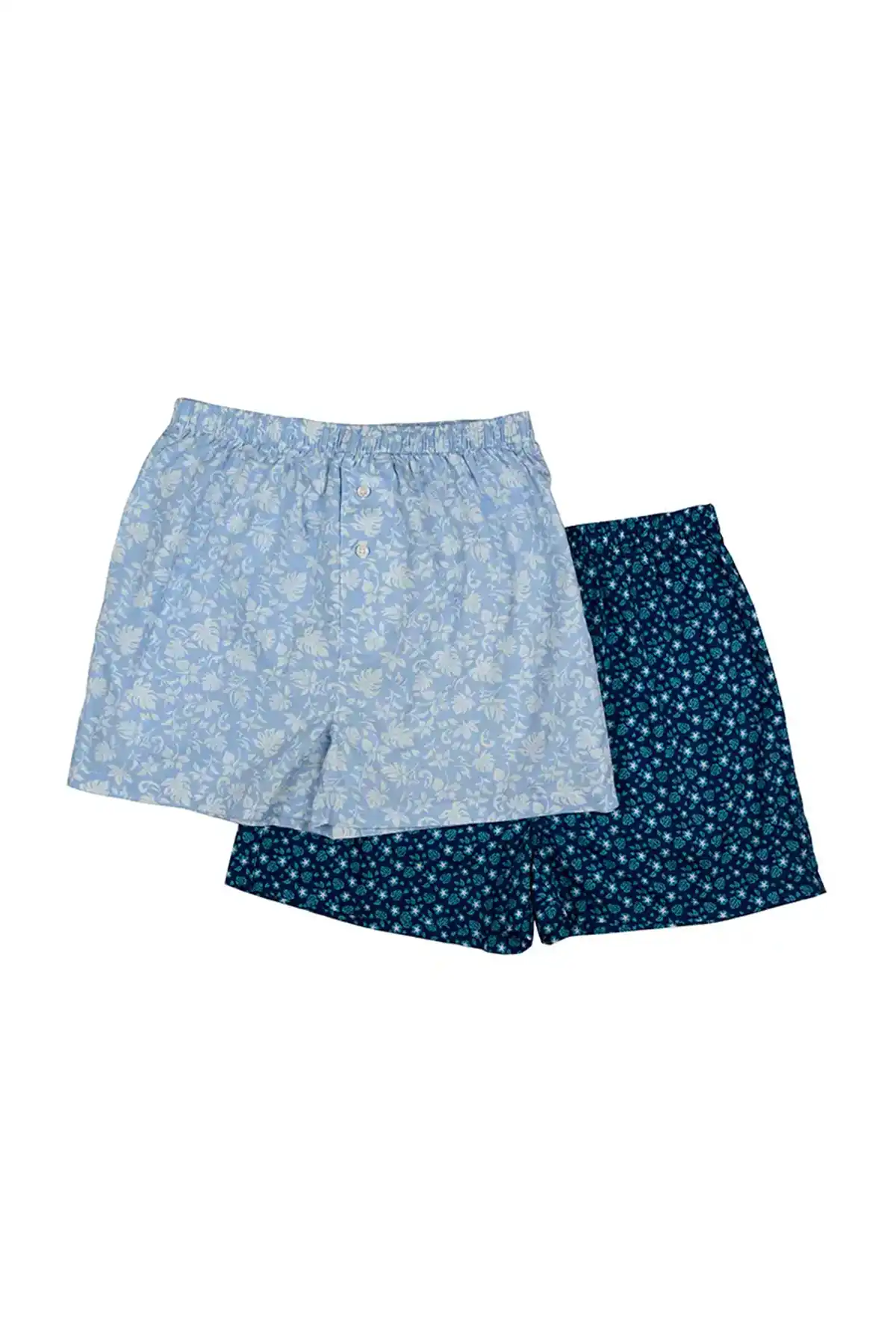Printed 2 Pack Cotton Boxer - Midnight Blue (AOP)
