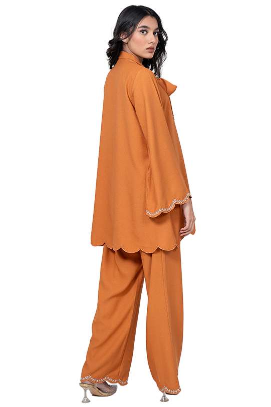 Women’s embellished (RR-W2P0124-160) Burn orange