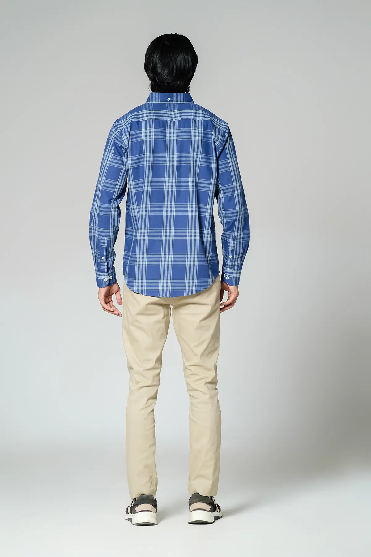 RR MEN'S FLANNEL SHIRT (RR-MCS0924-13C) BLUE/MINT CHECK