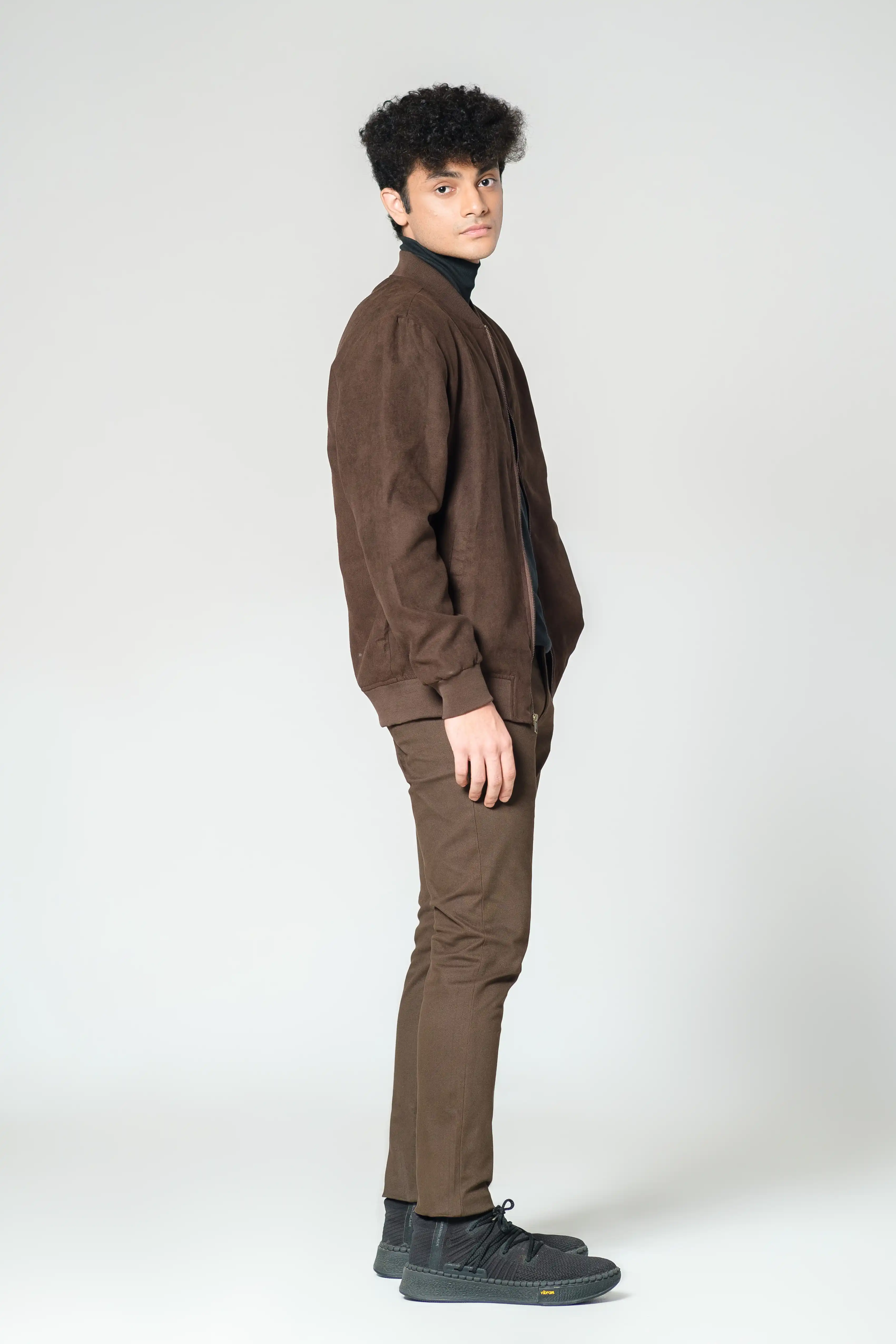 MEN'S BOMBER JACKET - RR-MBJ0924-01C - Coffee