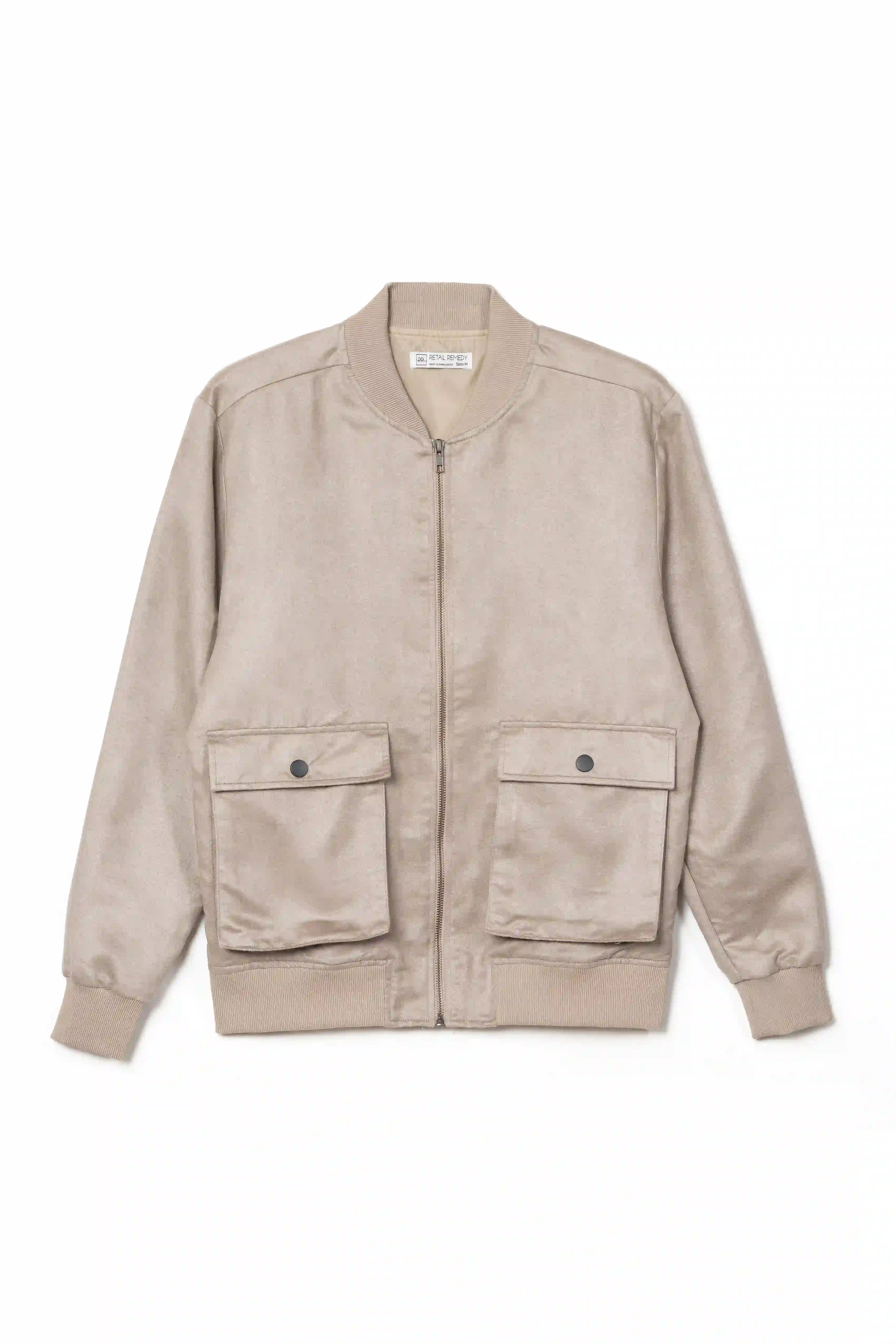 MEN'S BOMBER JACKET - RR-MBJ0924-02B - Beige