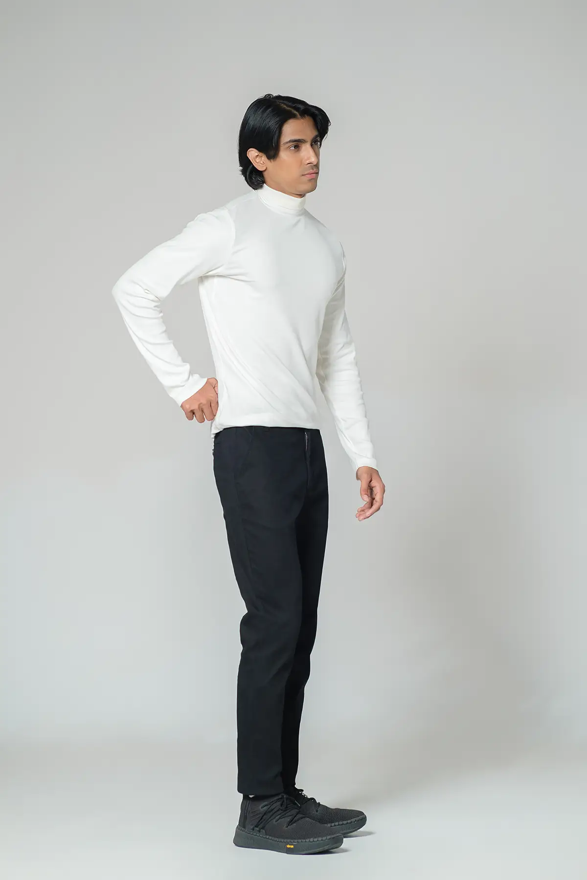 RR MEN TURTLE NECK T SHIRT(RR-MKTN0924 09A)White