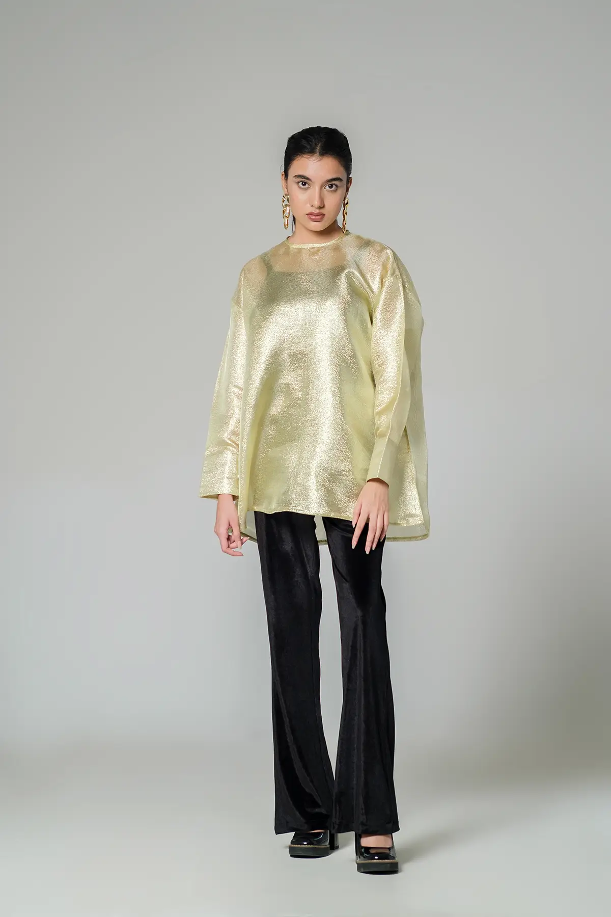 WOMEN'S TOP (RR-WS1024-297) Shimmery gold