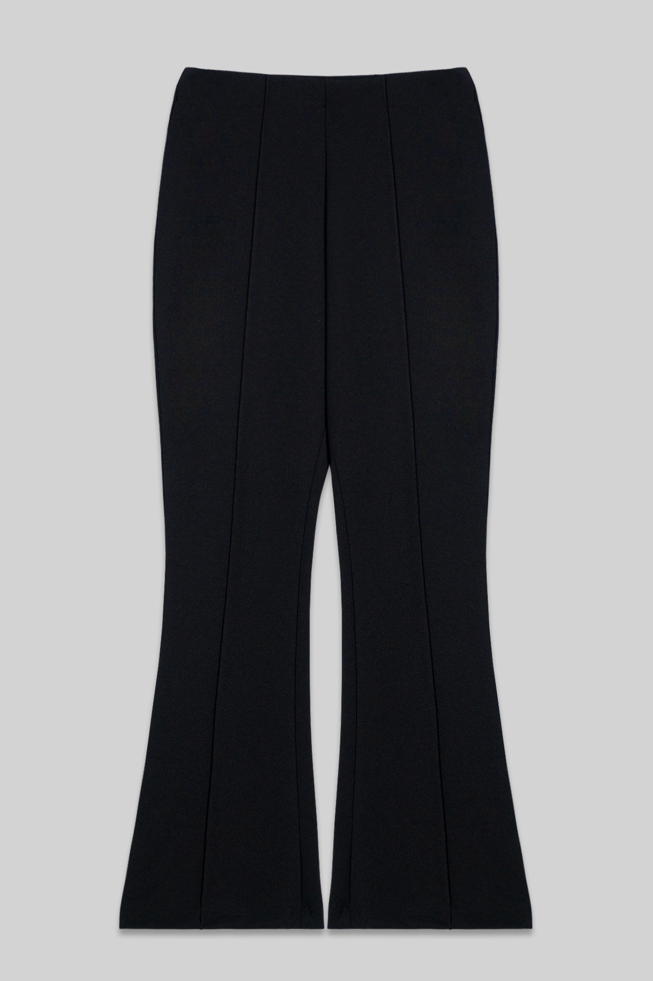 Women'S Flare Pant With Front Crease(Rr-Wp0724-31A)Jet Black