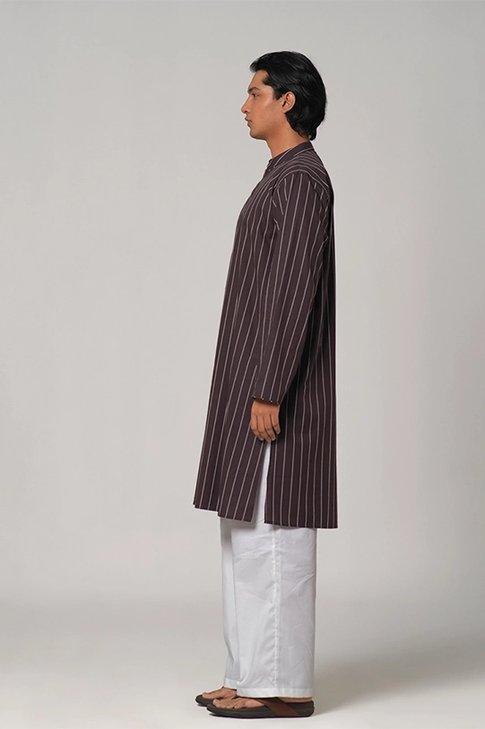 Men's Panjabi(RR-MP1224-03B)Wine/White