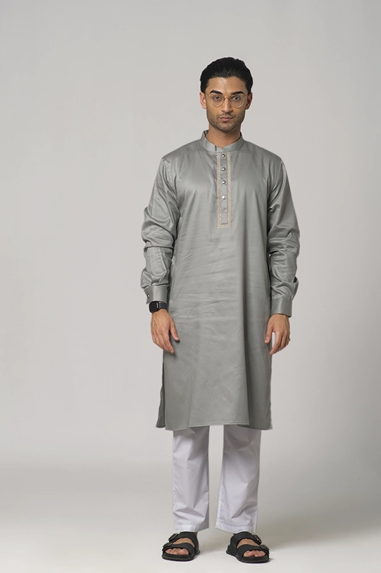 Men's Panjabi(RR-MP1224-08B)Pastle green