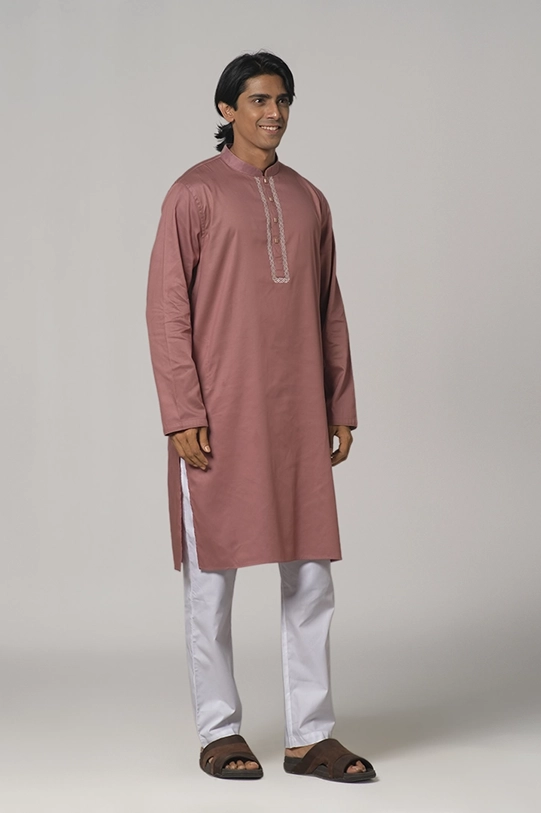 REGULAR FIT MEN’S PANJABI WITH EMBROIDERY